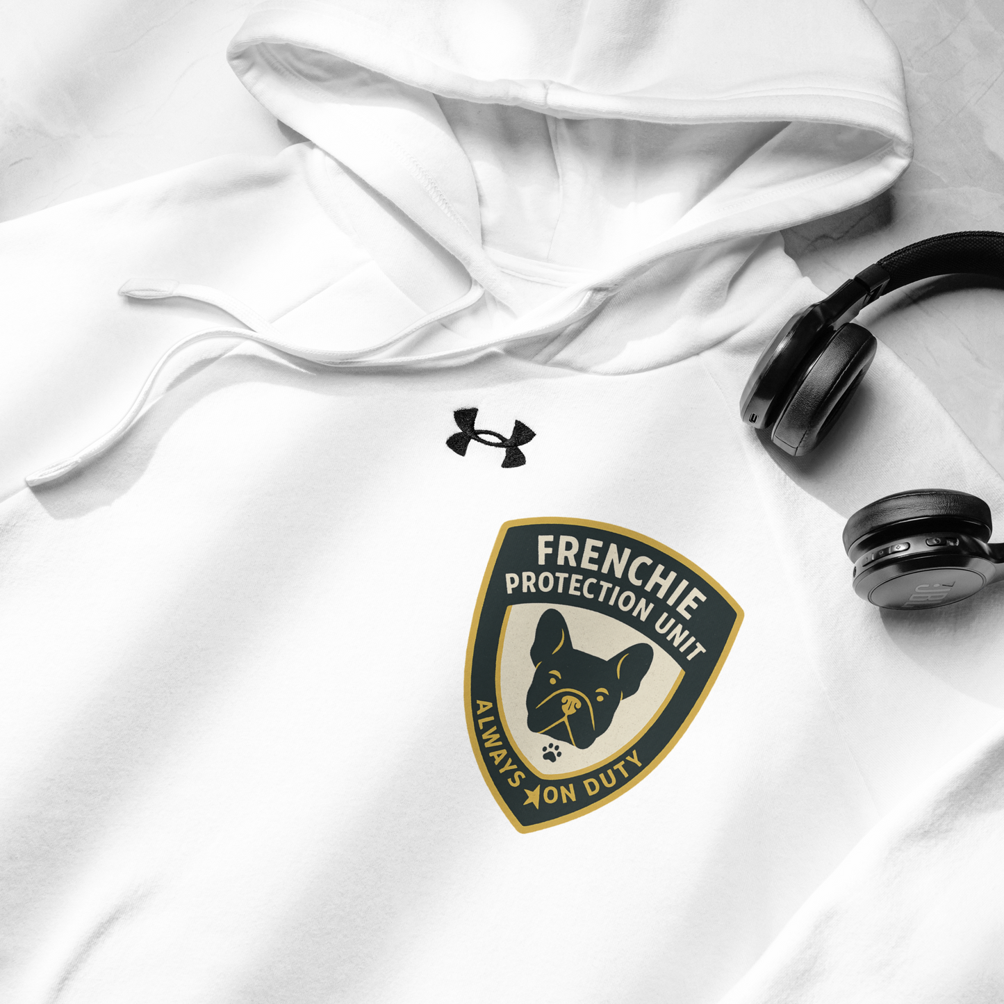 Frenchies On Duty Under Armour® hoodie